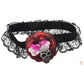 Skull & Rose Leg Garter Skeleton Halloween Costume Party Lace Accessory