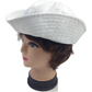 Adult White Sailor Hat Marine Unisex Gob Captain Navy Hen&