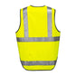 3x HUSKI Hi Vis Patrol Vest 3M Tape Safety Workwear High Visibility Bulk - Yellow - L