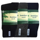 3 Pairs BAMBOO SOCKS Mens Heavy Duty Premium Thick Work Socks Cushion BULK - Assorted Colour Pack - 6-11