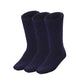 3 Pairs BAMBOO SOCKS Mens Heavy Duty Premium Thick Work Socks Cushion BULK - Navy Blue - 6-11