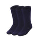 3 Pairs BAMBOO SOCKS Mens Heavy Duty Premium Thick Work Socks Cushion BULK - Navy Blue - 6-11