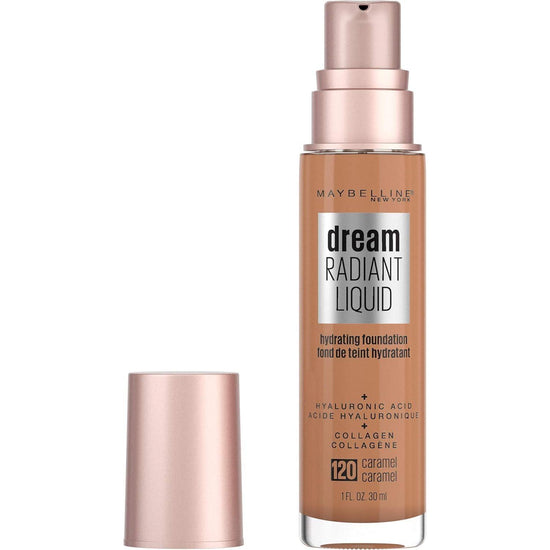 Maybelline Dream Radiant Liquid Hydrating Foundation w Collagen - Caramel 120