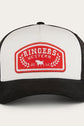 Ringers Western Wheatbelt Trucker Baseball Cap Hat in White/Red