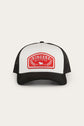Ringers Western Wheatbelt Trucker Baseball Cap Hat in White/Red