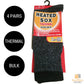 4 Pairs Mens THERMAL HEATED SOCKS Warm Winter Comfort Mens Work Sox Ski BULK - 6-11 UK