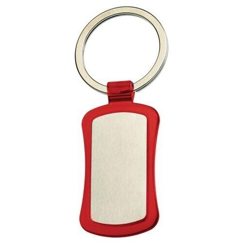 Duo Key Tag Key Ring Keyring School Bag Badge - Red