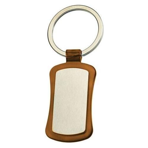 Duo Key Tag Key Ring Keyring School Bag Badge - Mocha