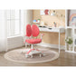 2x Ergonomic Children Kids Study Chairs Height Adjustable - Pink