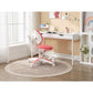 2x Ergonomic Children Kids Study Chairs Height Adjustable - Pink