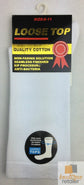 6x Pair COTTON Rich LOOSE TOP SOCKS Circulation Diabetic Comfort in White - 6-11
