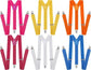 6x Mens Suspenders Braces Adjustable Strong Clip On Elastic Formal Wedding BULK - Assorted Colour Pack