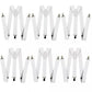 6x Mens Suspenders Braces Adjustable Strong Clip On Elastic Formal Wedding BULK - White