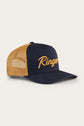 Ringers Western Hackett Trucker Baseball Cap Hat in Navy/Clay