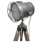 139cm Nautical Tripod Floor Lamp w Steel Grey Lamp Head Searchlight Spot Light Modern