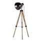 Havana Retro Large Tripod Floor Lamp Industrial Modern Adjustable Wood Frame Light