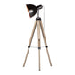 Havana Retro Large Tripod Floor Lamp Industrial Modern Adjustable Wood Frame Light