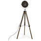 153cm Nautical Tripod Floor Lamp w Matte Grey Lamp Head Searchlight Spot Light