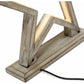 33cm Bamboo Star LED Table Lamp Light Modern Bedside - Antique Timber