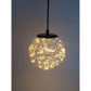 Glass LED Lighting Pendant Light w/ Timer Hanging Lantern Lamp - Round