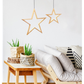 Ceiling Bamboo Star LED Hanging Lamp Natural Home Decor Lighting Pendant - Natural