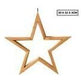 Ceiling Bamboo Star LED Hanging Lamp Natural Home Decor Lighting Pendant - Natural