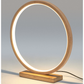 Bamboo Single Ring LED Lamp Light Modern Scandi Minimalistic - Natural