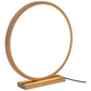 Bamboo Single Ring LED Lamp Light Modern Scandi Minimalistic - Natural