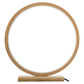 Bamboo Single Ring LED Lamp Light Modern Scandi Minimalistic - Natural