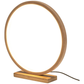 Bamboo Single Ring LED Lamp Light Modern Scandi Minimalistic - Natural