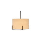 Modern Scandi Metal Hanging Pendant Lamp w/ Linen Shade Light - Matte Black