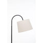 Naples Tripod Floor Lamp Shelf Storage Drawer Bed Side Table Light w/ USB Charger