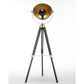 Premium Tripod Spotlight Lamp Nautical Designer Extendable Light - Matte Black