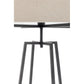 Modern Dimmable Floor Lamp w/ Linen Shade Designer Bedroom Lighting - Matte Black