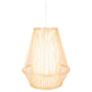 Natural Woven Bamboo Empire Pendant Lamp Hanging Light Bell Shade Boho Tropical