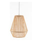 Natural Woven Bamboo Empire Pendant Lamp Hanging Light Bell Shade Boho Tropical