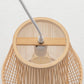 Natural Woven Bamboo Empire Pendant Lamp Hanging Light Bell Shade Boho Tropical