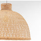 Natural Hand Woven Bamboo Dome Pendant Lamp Hanging Light Rattan Style