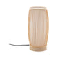 Natural Woven Bamboo Cylinder Table Lamp Light Shade Boho Tropical Coastal