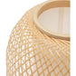 Natural Woven Bamboo Oval Table Lamp Light Shade Boho Tropical Coastal