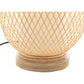 Natural Woven Bamboo Oval Table Lamp Light Shade Boho Tropical Coastal