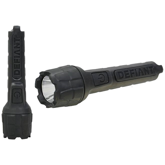 Defiant 80 Lumens Flashlight LED Lamp Torch with AAA Batteries Flash Light Camp Outdoor