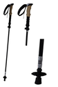 2x Telescopic Adjustable Hiking Pole Folding Walking Stick Adjustable Trekking 105cm - 125cm