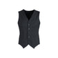 Mens Peaked Vest Waistcoat w/ Knitted Back Suit Formal Wedding Dress Up - Charcoal - 112