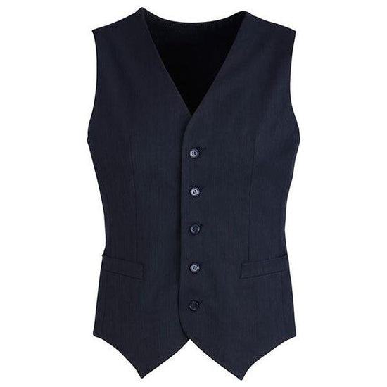 Mens Peaked Vest Waistcoat w/ Knitted Back Suit Formal Wedding Dress Up - Navy - 102