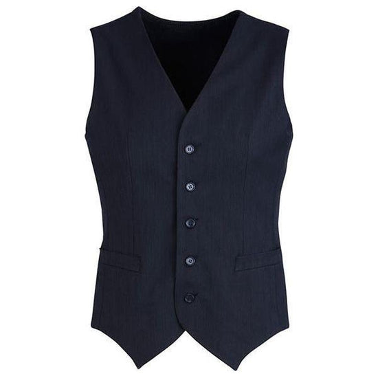 Mens Peaked Vest Waistcoat w/ Knitted Back Suit Formal Wedding Dress Up - Navy - 107