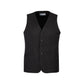 Mens Bamboo Blend Longline Vest Waistcoat w/ Stretch Business Forrnal Dress - Charcoal - 102