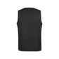 Mens Bamboo Blend Longline Vest Waistcoat w/ Stretch Business Forrnal Dress - Charcoal - 102