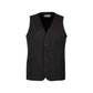 Mens Bamboo Blend Longline Vest Waistcoat w/ Stretch Business Forrnal Dress - Charcoal - 117