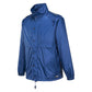 HUSKI STRATUS RAIN JACKET Waterproof Workwear Concealed Hood Windproof Packable - Cobalt - L